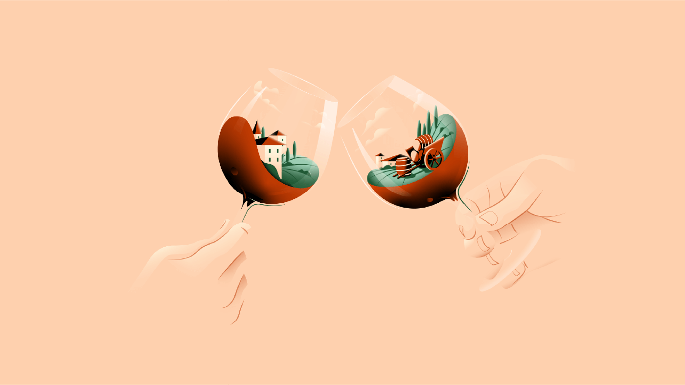 verre vin alain fouquet, projet motion design toulouse
